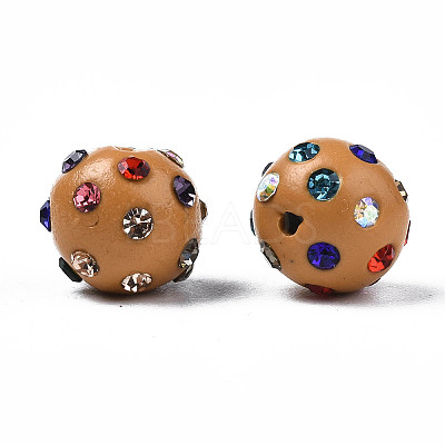 Polymer Clay Rhinestone Beads RB-T017-31J-A-1