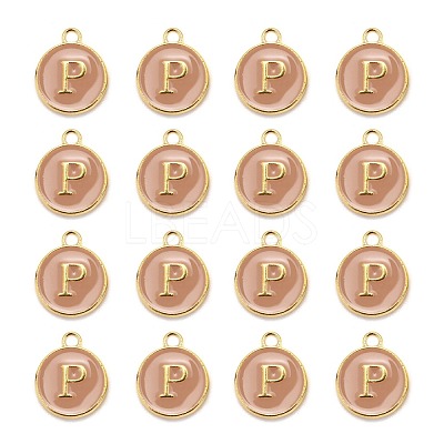 Golden Plated Alloy Enamel Charms ENAM-S118-06P-1