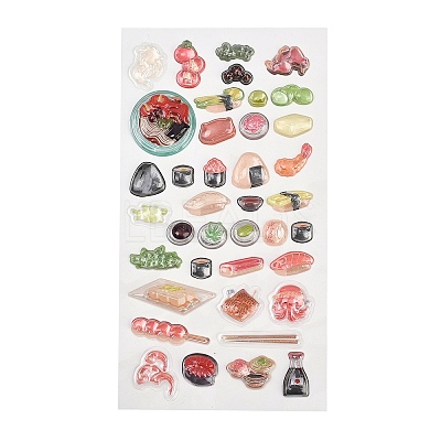 Epoxy Resin 3D Puffy Self Adhesive Stickers DIY-G122-02F-1