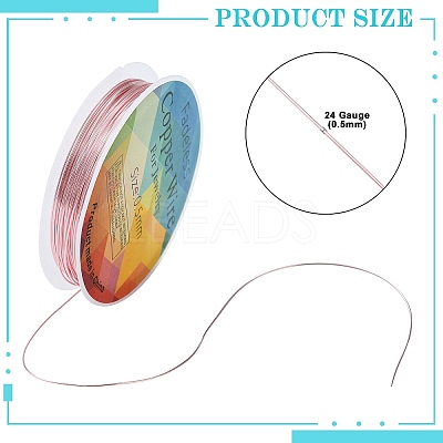 Copper Jewelry Wire CWIR-CW0.5mm-25-1