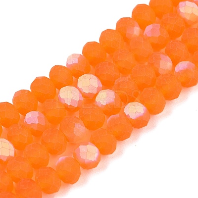 Transparent Glass Beads Strands EGLA-A044-T6mm-MB25-1