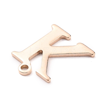 PVD Vacuum Plating  304 Stainless Steel Charms STAS-H112-K-RG-1