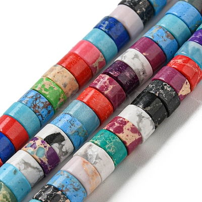Synthetic Imperial Jasper Dyed Beads Strands G-D077-D01-01A-1