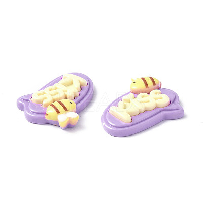 Opaque Resin Cabochons CRES-P023-01D-1