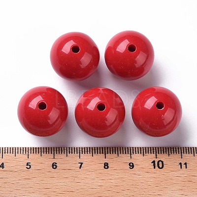 Opaque Acrylic Beads X-MACR-S370-C20mm-A14-1