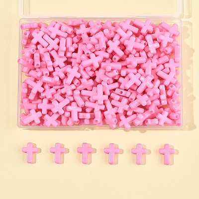 200Pcs Opaque Acrylic Beads SACR-FS0001-39B-1