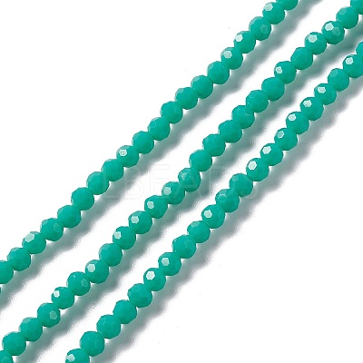 Faceted(32 Facets) Glass Beads Strands EGLA-J042-36A-M-1