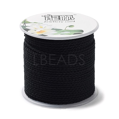 20M Polyester Braided Cord for Jewelry Making OCOR-G015-04A-04-1