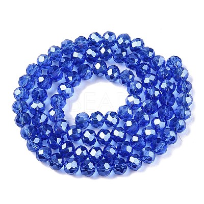 Electroplate Glass Beads Strands EGLA-A044-T6mm-A31-1