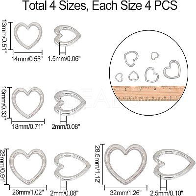 304 Stainless Steel Linking Rings STAS-UN0018-52P-1