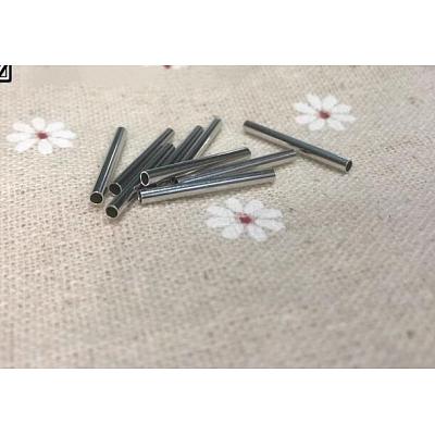 10Pcs Brass Crimp Tube Beads FIND-WH0042-76S-1