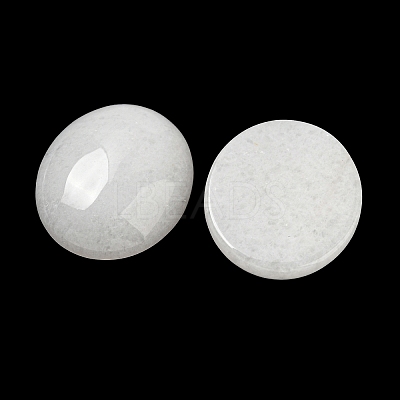 Natural White Jade Cabochons X-G-C115-01B-44-1