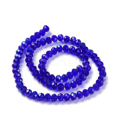 Electroplate Glass Beads Strands EGLA-A034-T8mm-L16-1