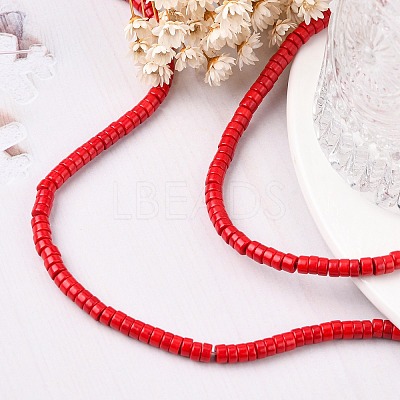 Synthetic Turquoise Beads Strands TURQ-G110-6x3mm-01-1