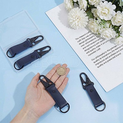 4Pcs PU Leather Belt Keychains AJEW-PH0010-27A-1