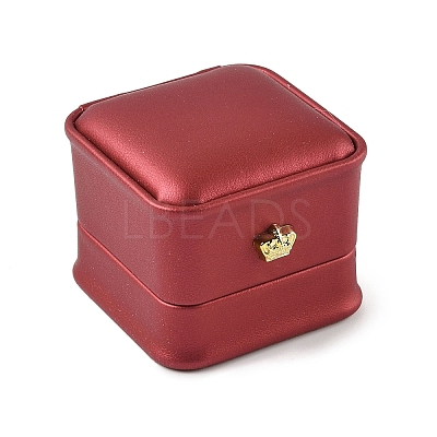PU Leather Ring Gift Boxes LBOX-L005-A05-1