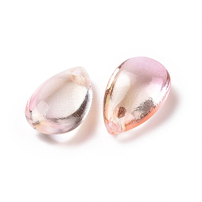 Transparent Glass Charms X-GLAA-O017-01F-1