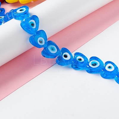 Handmade Evil Eye Lampwork Beads LAMP-F021-02A-1