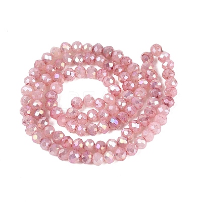 Electroplate Crackle Imitation Jade Glass Beads Strands LS-EGLA-Q131-02A-06-1