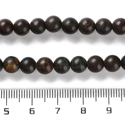 Natural Polychrome Jasper/Picasso Stone/Picasso Jasper Beads Strands G-C160-01-6mm-1