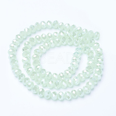 Electroplate Glass Beads Strands EGLA-A034-J1mm-B03-1