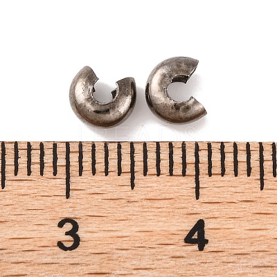 Iron Crimp Beads Covers IFIN-H029-B-1