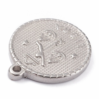 304 Stainless Steel Pendants STAS-O140-02P-L-1