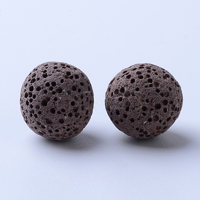Unwaxed Natural Lava Rock Beads X-G-F325-10mm-M-1