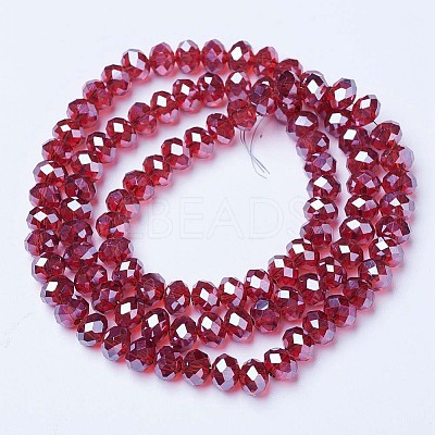 Electroplate Glass Beads Strands LS-EGLA-A034-T8mm-A06-1
