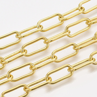 Unwelded Iron Paperclip Chains CH-S125-09B-G-1