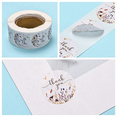 1 Inch Thank You Stickers DIY-G013-A06-1