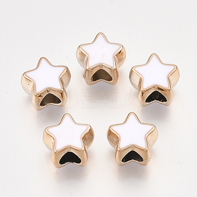 UV Plating Acrylic European Beads OACR-T005-91KC-0M-1