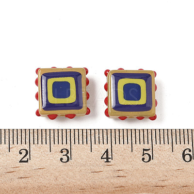 Baking Paint Glass Enamel Beads LAMP-S079-14A-1
