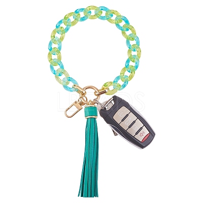 Chain Link Wristlet Keychain HJEW-SW00014-01-1