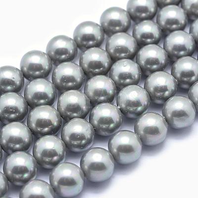 Shell Pearl Beads Strands BSHE-L026-05-8mm-1