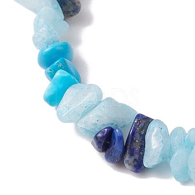 Natural & Syntheti Gemstone Stretch Bracelets for Women BJEW-JB10994-01-1