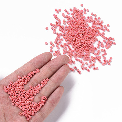 Baking Paint Glass Seed Beads SEED-US0003-3mm-K16-1