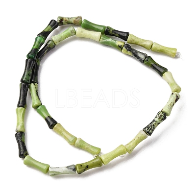 Natural Serpentine Beads Strands G-L624-G13-12x5mm-1
