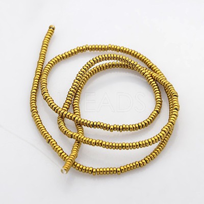 Electroplate Non-magnetic Synthetic Hematite Beads Strands G-J216D-06-1