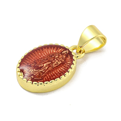 Rack Plating Brass Enamel Pendants KK-B091-15I-1