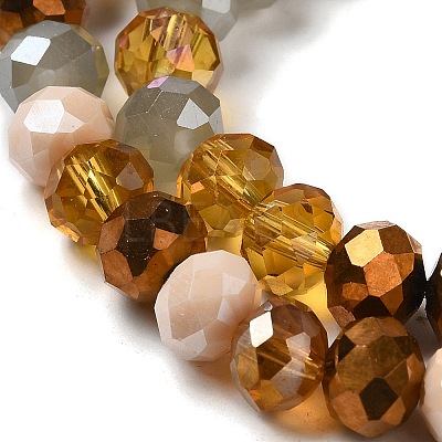 Glass Beads Strands EGLA-A034-M8mm-34-1
