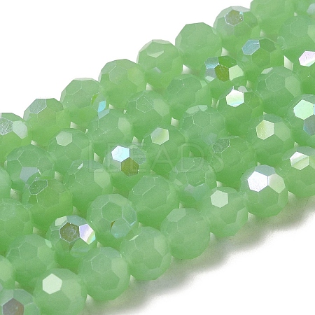 Imitation Jade Glass Beads Strands EGLA-A035-J8mm-L01-1
