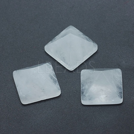 Natural Quartz Crystal Cabochons G-G759-Y13-1