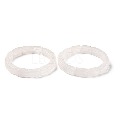 Natural Quartz Crystal Bead Stretch Bracelets for Women Men BJEW-C097-02A-14-1