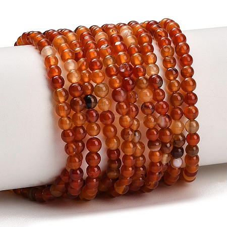 Natural Carnelian Beads Strands GG-CBA1CAF-A01-4mm-1