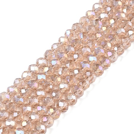 Electroplate Glass Beads Strands EGLA-A044-T3mm-B20-1