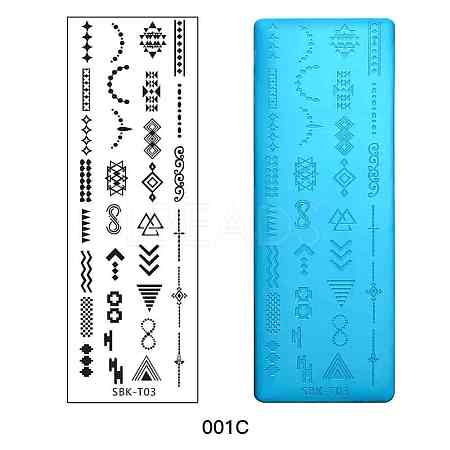 Stainless Steel Nail Art Stamping Plates X-MRMJ-Q044-001C-1