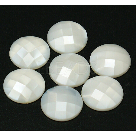 Taiwan Acrylic Rhinestone Cabochons ACRT-M005-17mm-P02-1