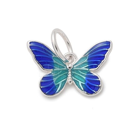 925 Sterling Silver Enamel Butterfly Charms LS-STER-D300-28P-06-1