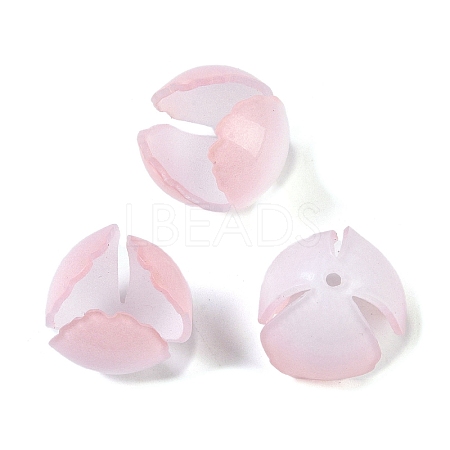 Simulation Lotus Shape Acrylic Bead Cap SACR-A008-03-1